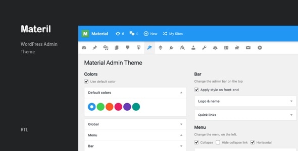 Materil – WordPress 材料设计管理主题