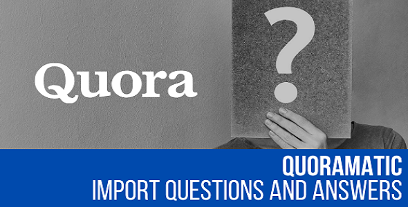 Quoramatic – Questions and Answers Post Generator Plugin for WordPress