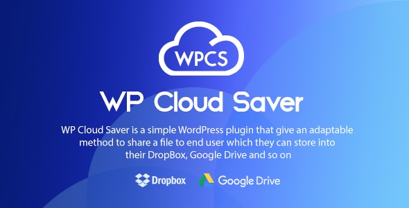 WP Cloud Saver – WordPress File Sharing Plugin