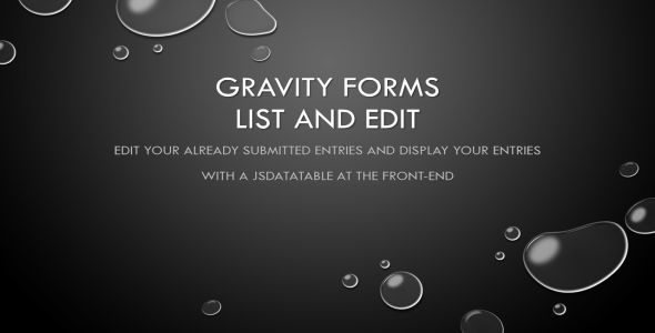 Gravity Forms – List  Edit