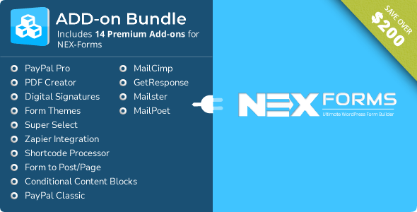 Add-on Bundle for NEX-Forms – WordPress Form Builder