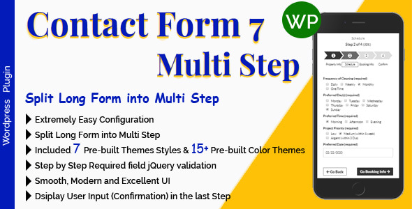 Contact Form 7 Multi Step – Split Long Form into Multi Step
