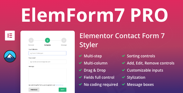 ElemForm7 PRO – Advanced Elementor Widget for Contact Form 7