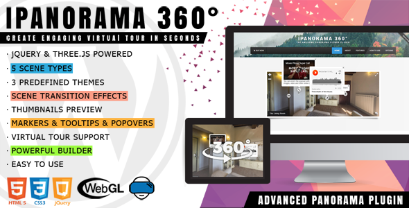 iPanorama 360° – WordPress 的虚拟游览生成器
