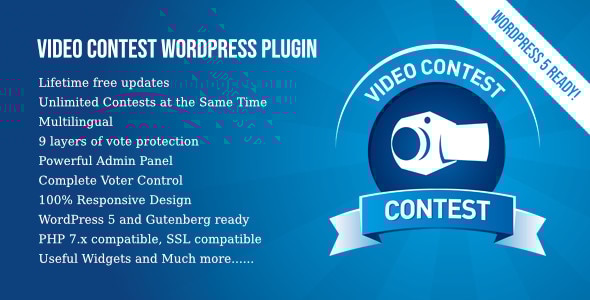 视频比赛 WordPress 插件