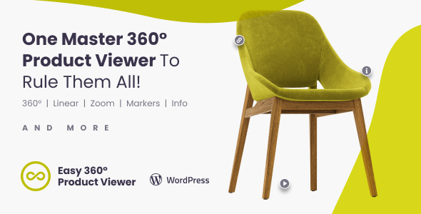 简单的 360° 产品查看器 WordPress 和 WooCommerce 插件