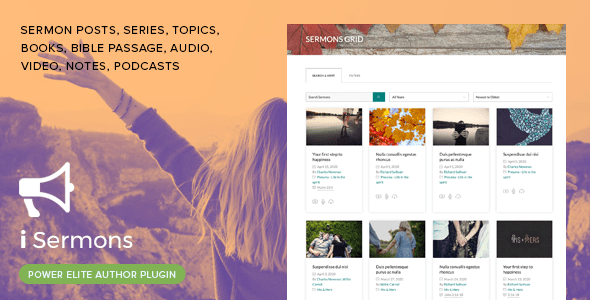iSermons – WordPress 布道管理器插件