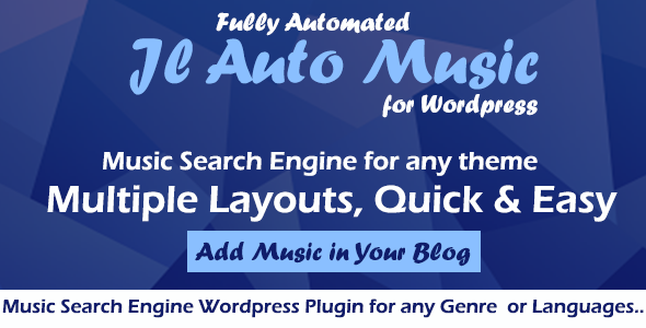 自动 Mp3 音乐搜索引擎 WordPress 插件