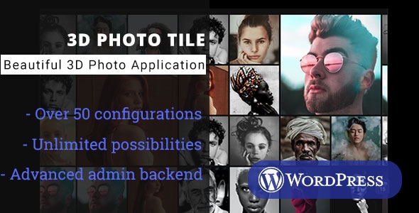 3D 照片图块 – WordPress 媒体插件