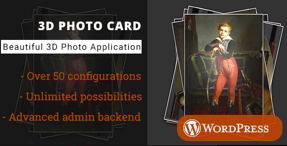 3D 照片卡 – WordPress 媒体插件
