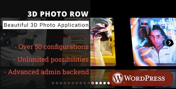 3D 照片行 – WordPress 媒体插件
