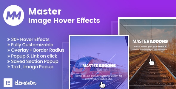 Elementor 的图像悬停效果
