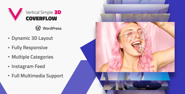 垂直简单 3D Coverflow WordPress 插件