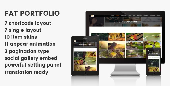 FAT Portfolio – WordPress 的高级投资组合