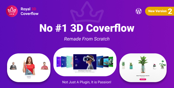 Royal 3D Coverflow WordPress 和 WooCommerce 插件