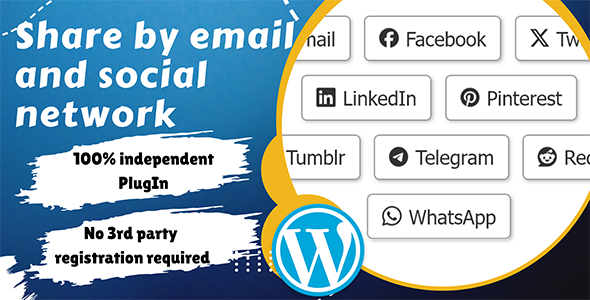 Share by email and social network – an independent sharing tool for WordPress