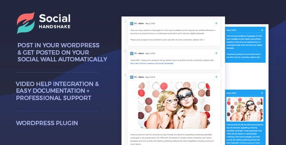 Social Handshake – 用于社交墙显示的 WordPress 插件