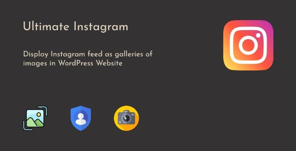终极 Instagram – WordPress Instagram 照片提要库插件