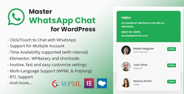 掌握 WordPress 的 WhatsApp 聊天