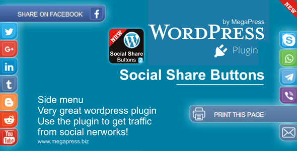WordPress 的社交分享按钮