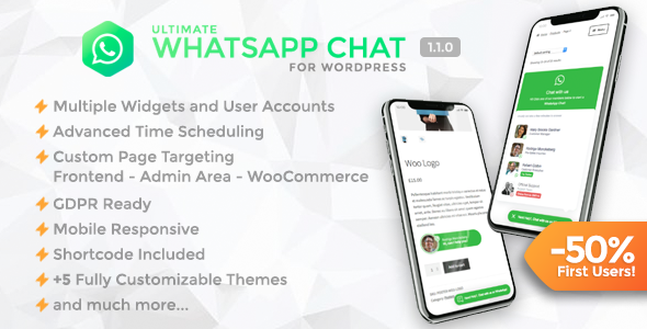 终极 WhatsApp 聊天 – WordPress WhatsApp 聊天支持插件