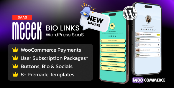 Meeek – Bio SaaS 中的链接 (WordPress)