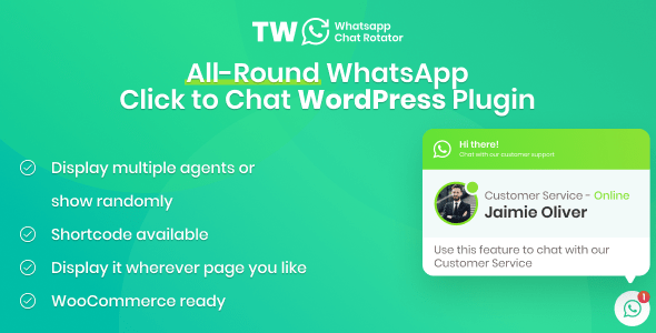 适用于 WordPress 和 WooCommerce 的 WhatsApp 聊天