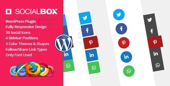 SocialBox – 社交侧边栏 WordPress 插件
