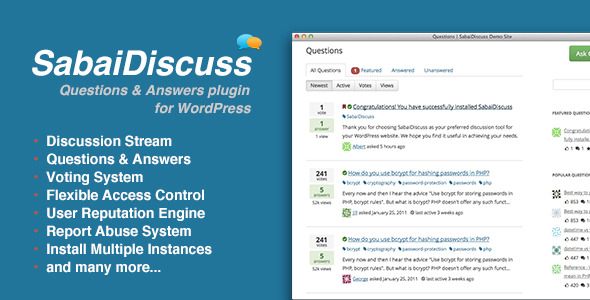 Sabai Discuss – WordPress 的问答论坛插件