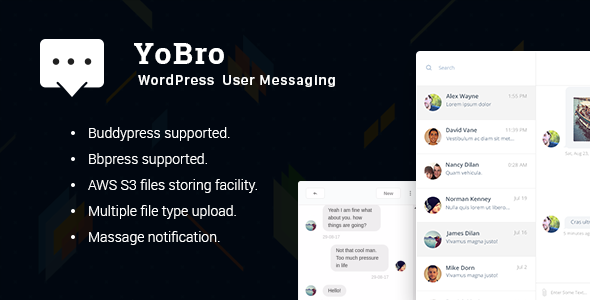 YoBro – WordPress 私人消息插件