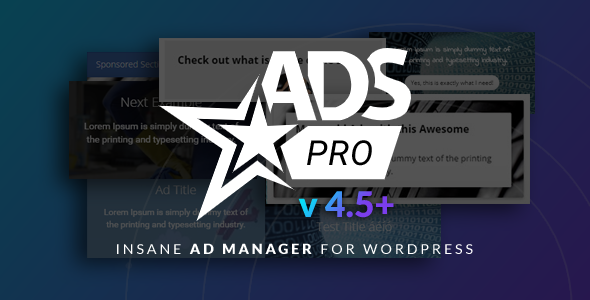 Ads Pro 插件 – 多用途 WordPress 广告管理器