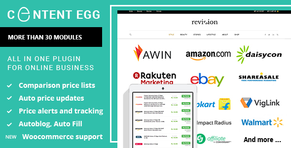 Content Egg – 用于会员、价格比较、交易网站的多合一插件