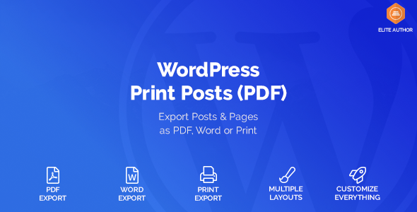 WordPress 打印帖子和页面 (PDF)