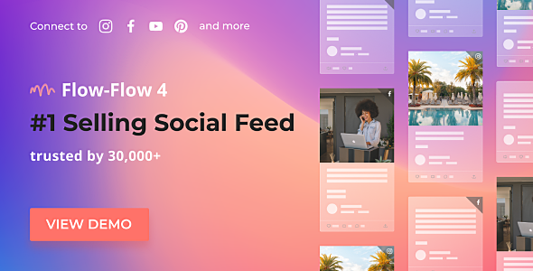 WordPress 的社交流 — 将 Facebook Youtube Instagram Feed 添加到 WordPress