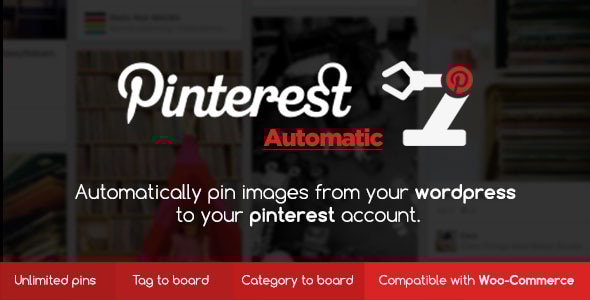 Pinterest 自动 Pin WordPress 插件