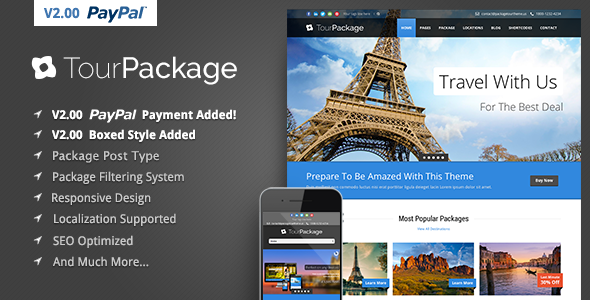 旅游套餐 – WordPress 旅行/旅游主题