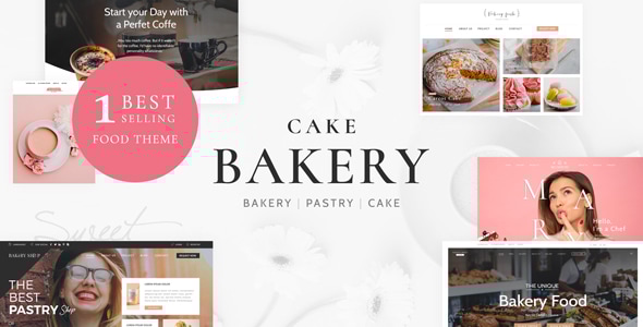 蛋糕面包店 – 糕点 WordPress