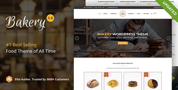 面包店 |WordPress 蛋糕和食物主题