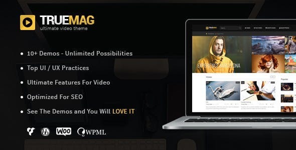 True Mag – 视频和杂志的 WordPress 主题