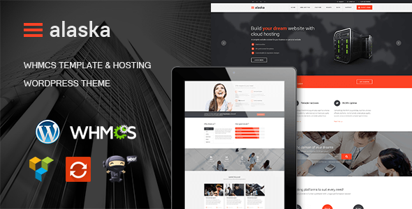 阿拉斯加 – WHMCS 和托管 WordPress 主题