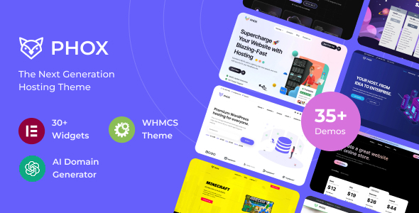 Phox – 托管 WordPress 和 WHMCS 主题