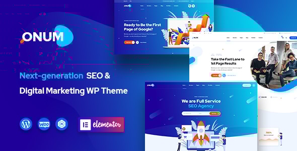Onum – SEO 和营销 Elementor WordPress 主题