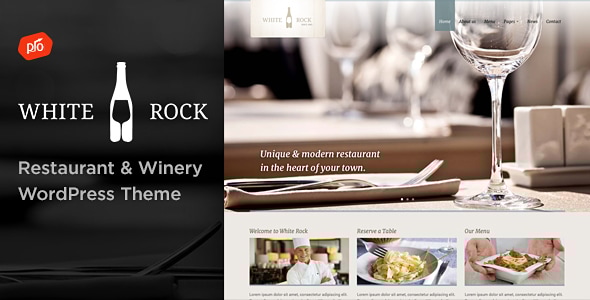 White Rock – 餐厅和酒庄 WordPress 主题
