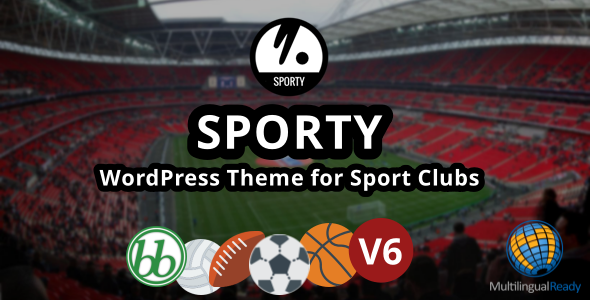 体育俱乐部的 SPORTY 响应式 WordPress 主题