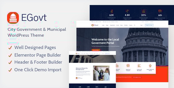 EGovt – 市政府 WordPress 主题