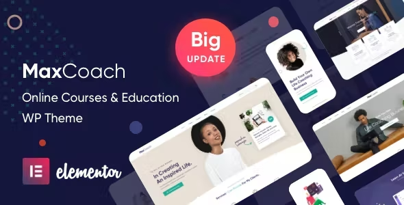 MaxCoach – 在线课程、个人教练和教育 WP 主题