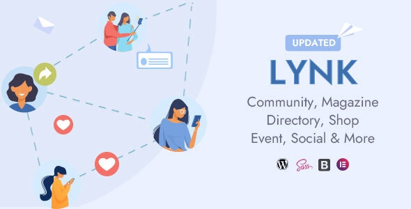 Lynk – 社交网络、社区、商店供应商和列表 Direcotry WordPress 主题