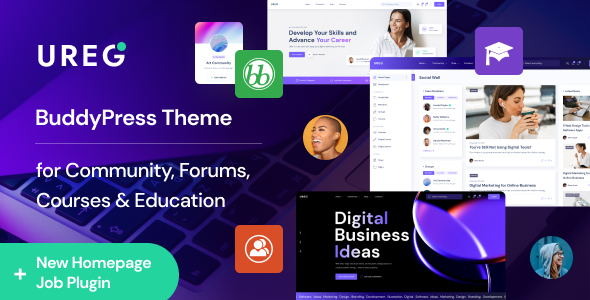Ureg – BuddyPress 和社区 WordPress 主题