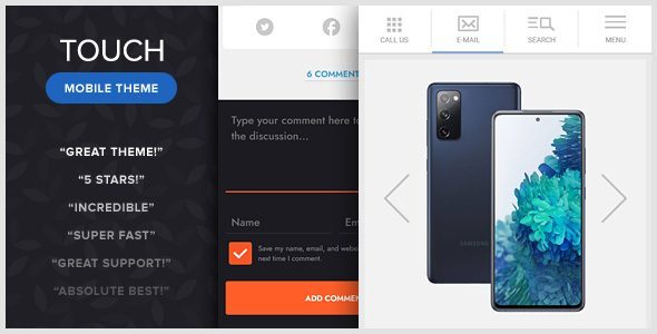 TOUCH：比空气轻的 WordPress 移动主题