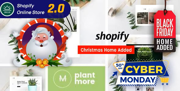 Plantmore – 花卉苗圃圣诞 Shopify 主题
